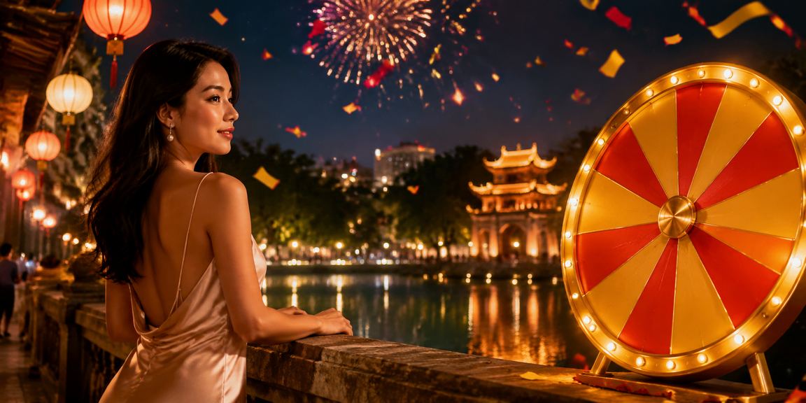 Không khí sôi động tại chợ đêm Hà Nội gợi liên tưởng đến trải nghiệm may mắn trên uc3