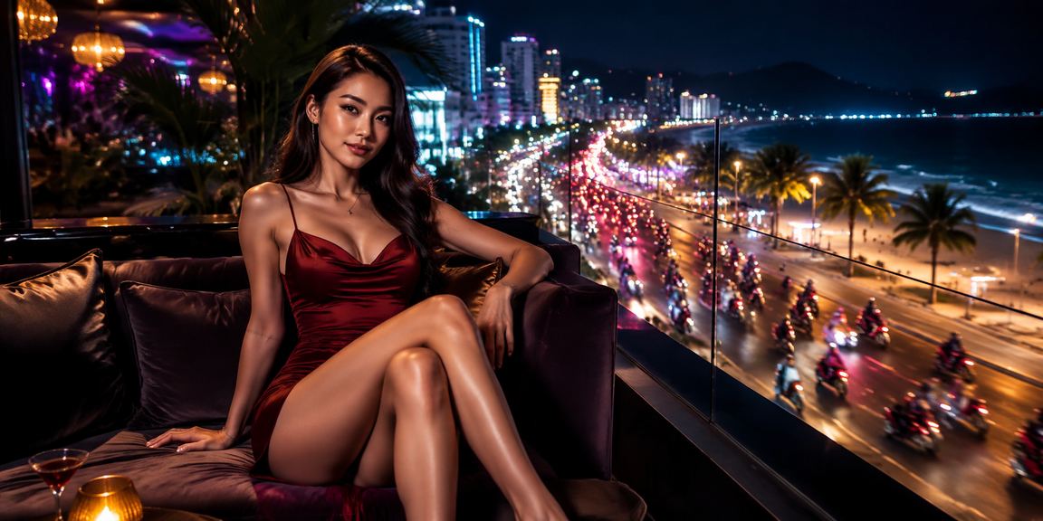 Khu giải trí ven biển Vũng Tàu về đêm, biểu tượng của trải nghiệm casino và nghỉ dưỡng Việt Nam